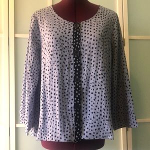 Habitat button up smock top